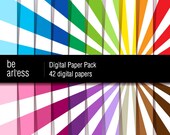 Sunburst Digital Paper Pack - 42 sunburst papers/ 12x12 inches or 8x11 inches(A4) - RMP0013