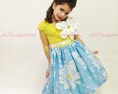 Girls Easter Dress He Loves Me He Loves Me Not Size 7-10