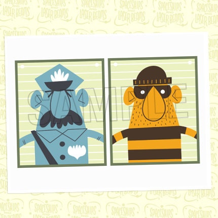 Police Birthday Banner from the DIY Printable Police Collection by Spaceships and Laser Beams