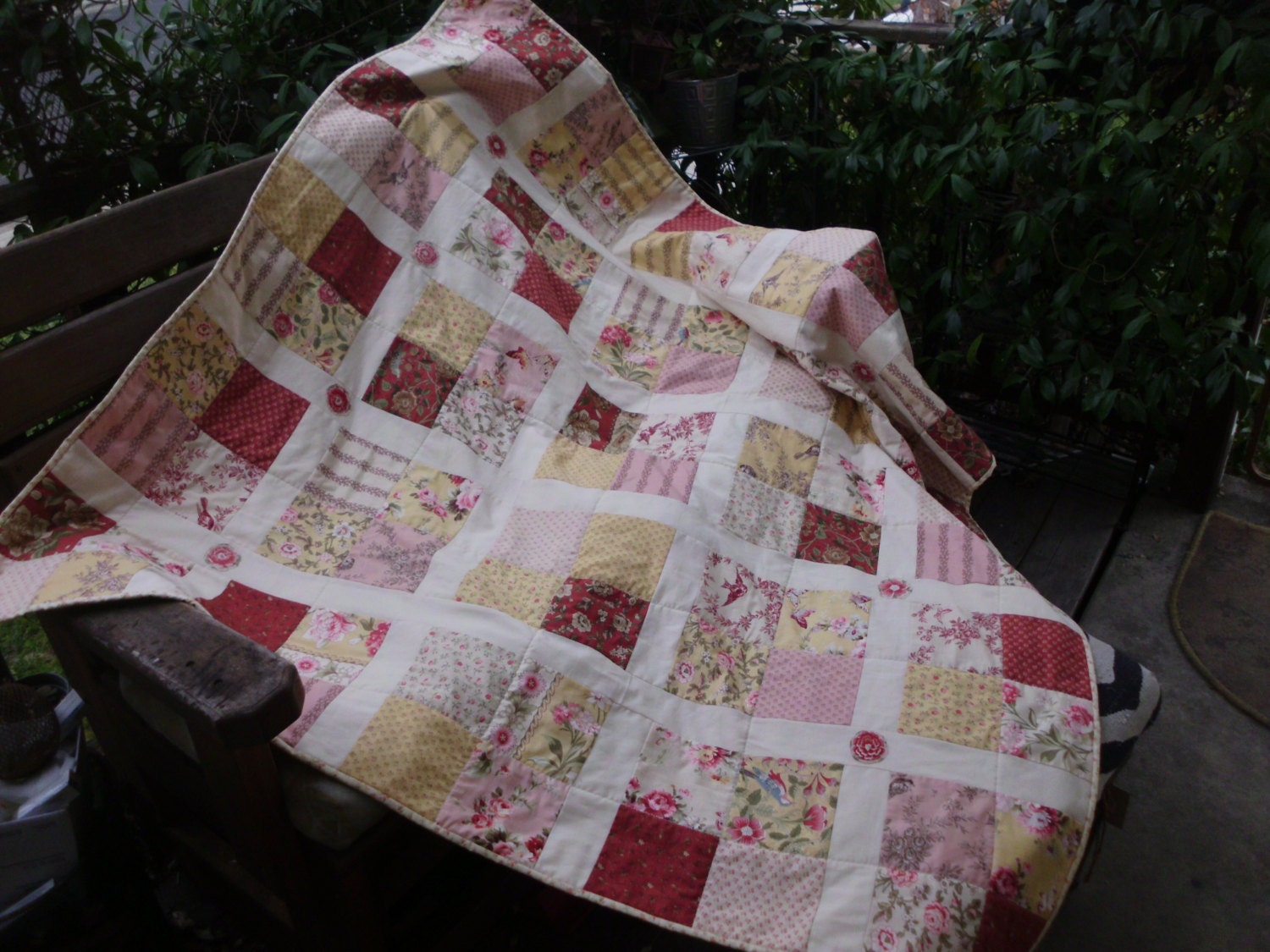 Modern feminine blocks quilt