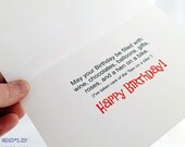 Birthday Card Funny Inside Messenger Hen Delivers Gifts on a Bicycle