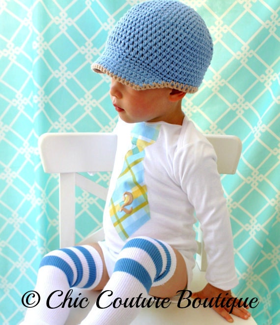 Baby Boy Any Number / Age Birthday Gift Tie Onesie.  Embroidered on Any Size Onesie.  First Birthday, Second Birthday Party Outfit.