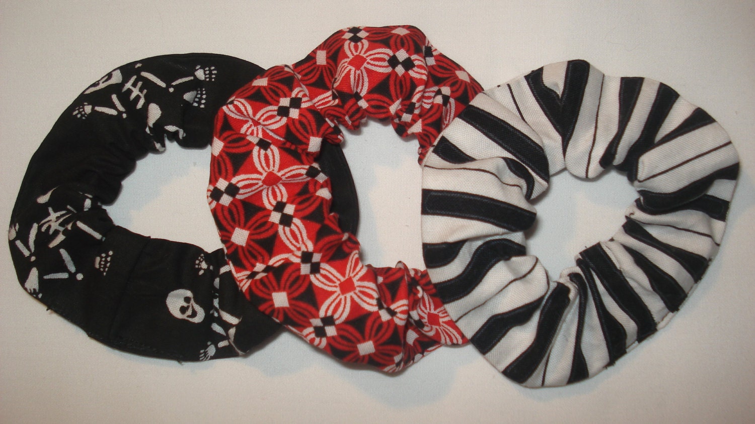 Dancing In The Dark Hair Scrunchies, Set of Three