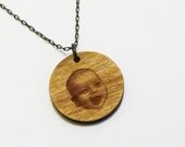 Set of Baby Face Necklace and Earrings - Custom Face