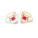 Rose Tea Cup Earrings