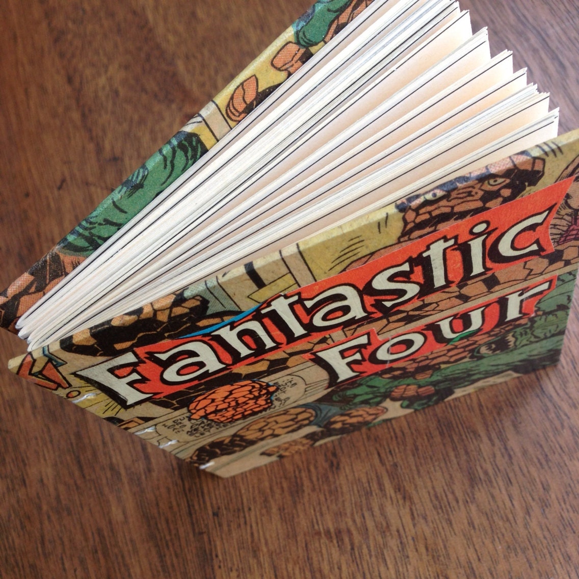 Small Journal - Fantastic Four Featuring "The Thing" - Hand Bound and Lined