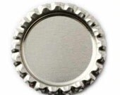 75 flattened chrome bottlecaps