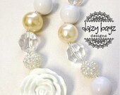 Rose Bliss-Children's Chunky Bubblegum Bead Necklace