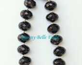 Licorice Girls CHunky beaded NEcklace Black and White