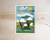 DIY/Printable Mountain Save the Date
