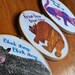 Eric Carle Brown Bear Brown Bear fabric embroidered Hoop Art (Set of 3) You choose, children's decor, wall
