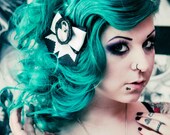 Bride of Frankenstein Traditional Hair Bow Clip