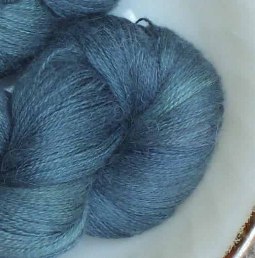 Tourmeline on Slinky Minx Baby Alpaca Silk Cashmere Lace 875 yards