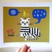 The Conversation - iOTA iLLUSTRATION - 7 x 5 Animal Art - Limited Edition Print