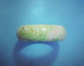 Vintage Mint Swirl Bangle Bracelet