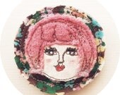 Retro Mod Girl Brooch