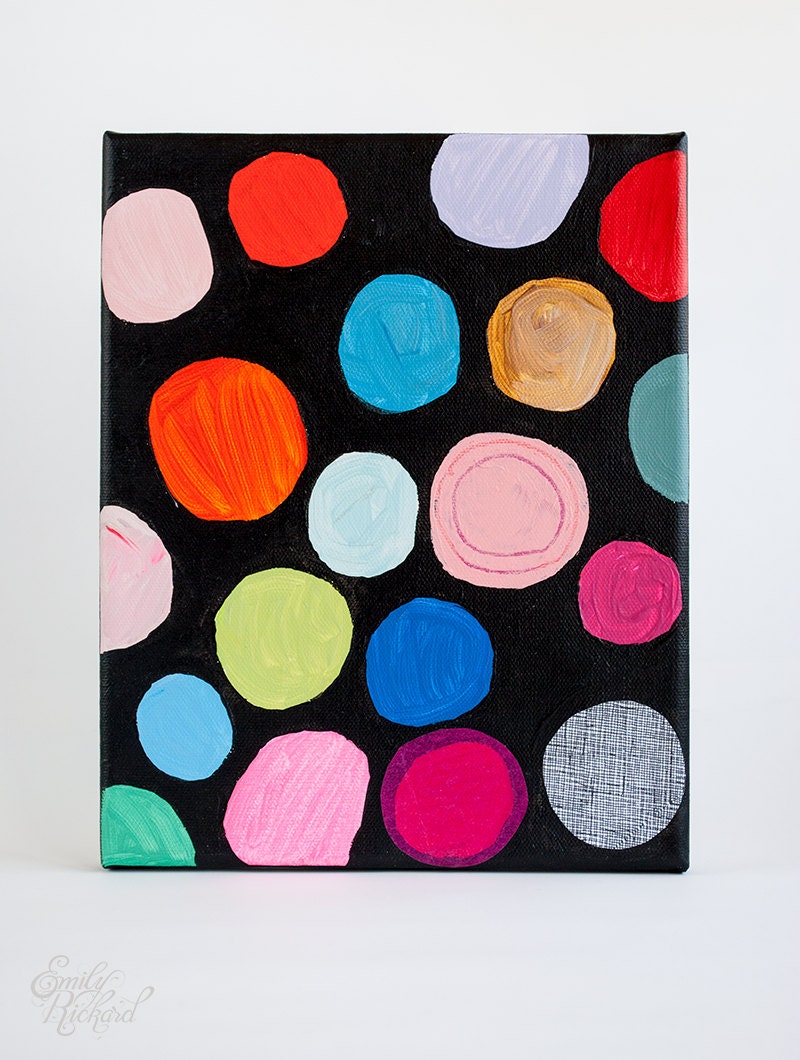 I'll Have One of Each, Original Abstract Acrylic Painting on Stretched Canvas