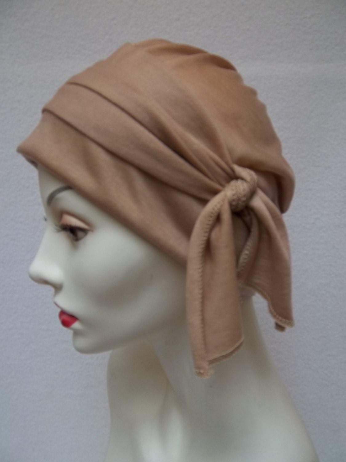 Slouch Hat Summer Camel Rayon Jersey Light Chemo Cap Nurse Scrub Cap Head Covering