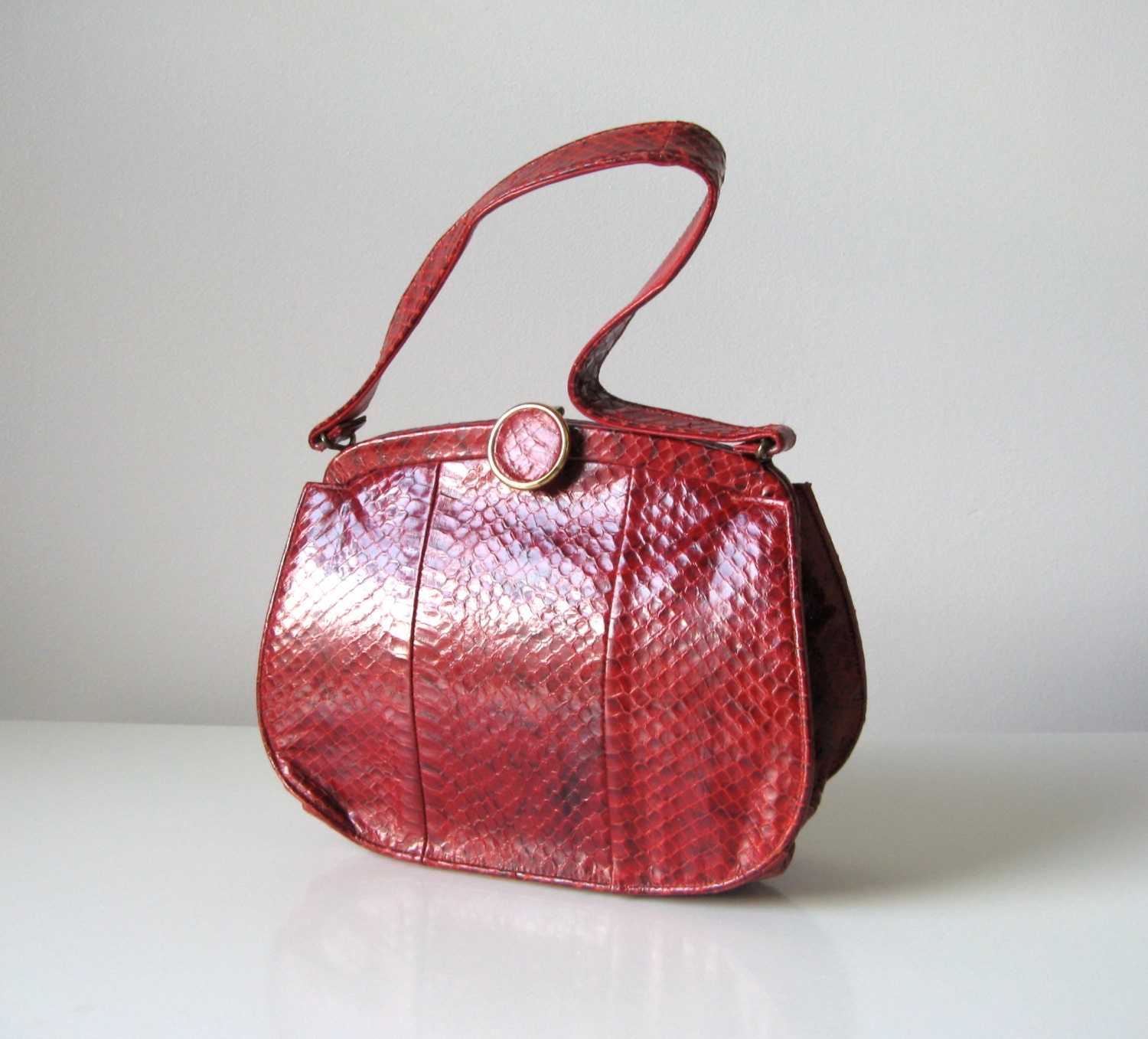 vintage snakeskin handbag