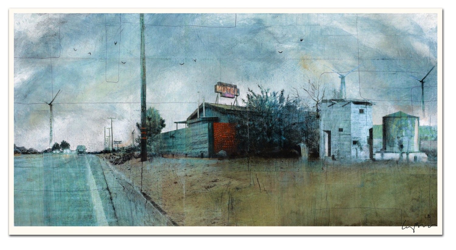 Mojave Sands - Lithograph - 11.5 x 22" - Signed by the artist