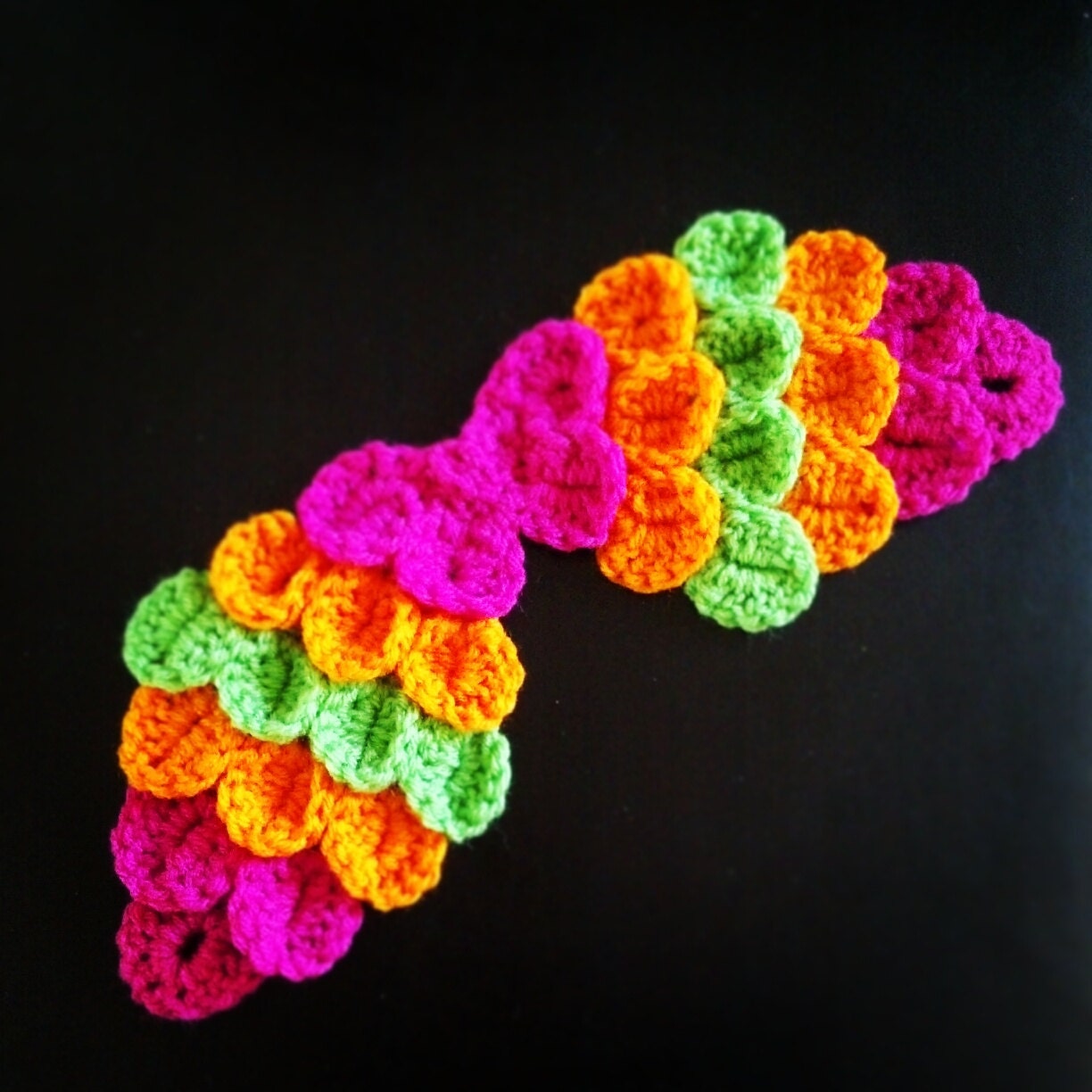 Crochet Baby Bird Wings - Photography Prop - Made With or Without Heart