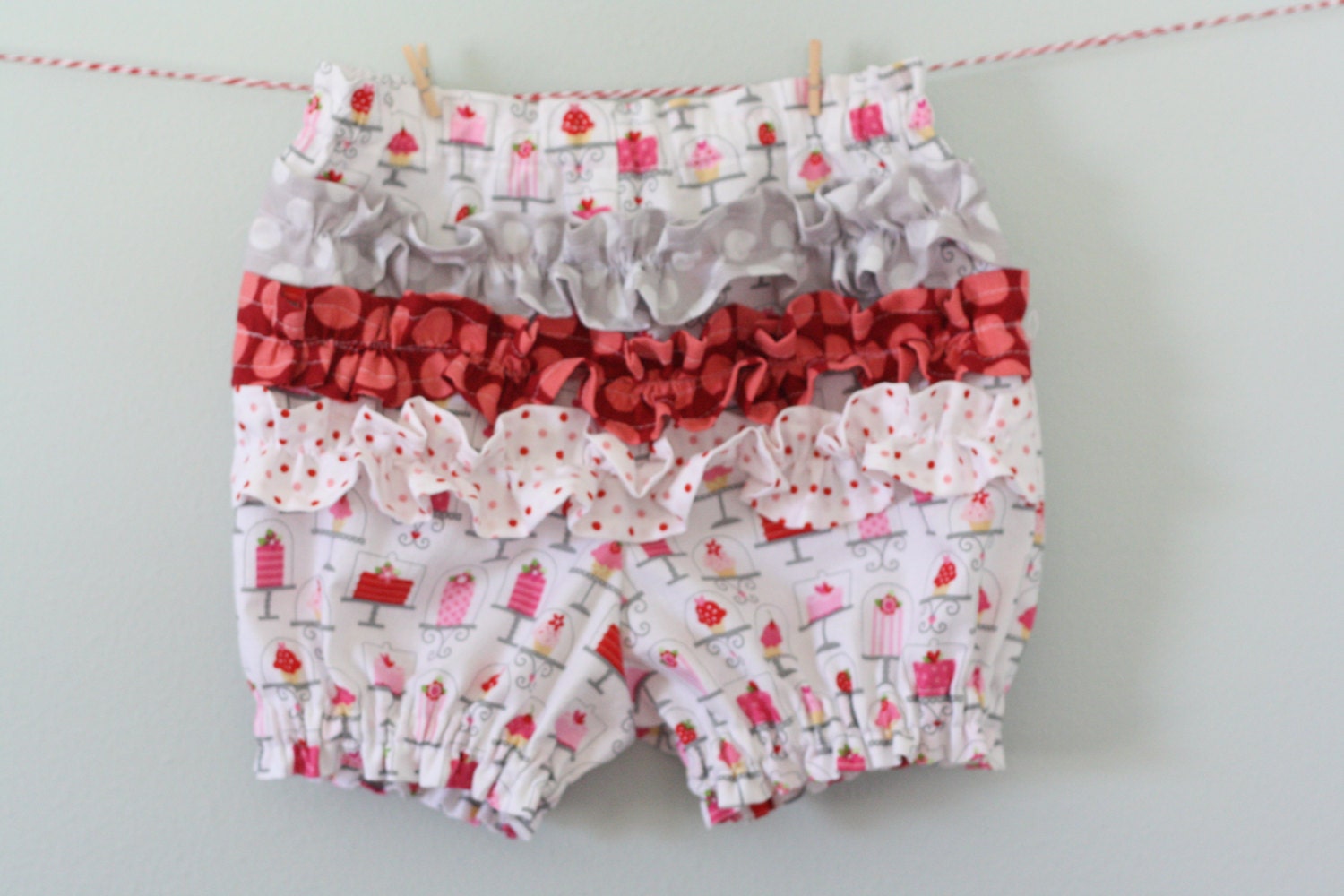 Ruffle Bloomers Sweet Treats, Cakes, Polka Dots, Baby Girl, Toddler Girl