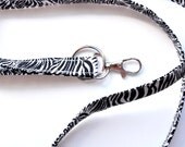 Lanyard ID Badge Holder -  Zebra batik
