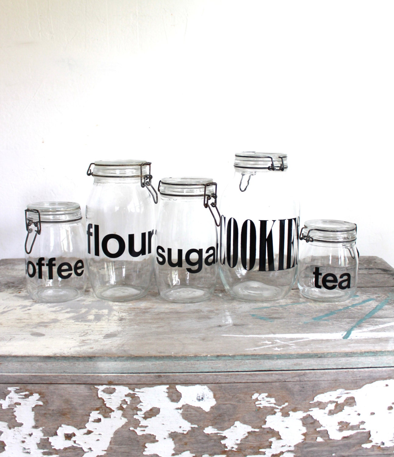 vintage kitchen canister set
