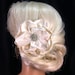 My Wedding Day Ivory Rose - Handmade Ivory or Champagne Bridal Flower Fascinator with Elegant Rhinestone Center, Hair