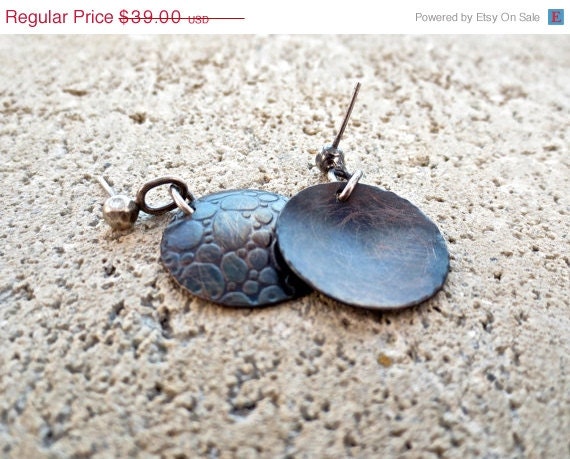 50off SALE FREE SHIPPING Copper Post Earrings Mixed Metal Copper Jewelry