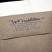 Custom Calligraphy Stamp with Ink Pad: Kate Middleton Style