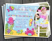 Under The Sea Birthday Invitation - Includes FREE Thank You Card Il_170x135