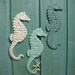 Seahorse Sign Cast Iron Wall Art Beach House Decor