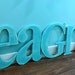 Letter Alphabet Sign Capital and Lower Case Beach House Wall Art