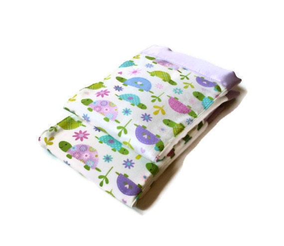 Premium Burp Cloths for Baby Girls with Cotton Turtles