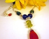 Summer Colors Recycled Glass Necklace