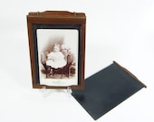 Vintage photography wood film holder frame