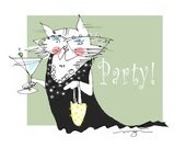 Party Cat Custom invitations