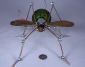 The Green Lantern Upcycled art  Assemblage Sculpture  Mixed media  art  eco art