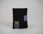 Kindle Fire Case, Kindle Fire Cover, Kindle 3 Cover, Kobo Case, Nook Color Cover, eReader Book Cover - Michael Miller owl by myself