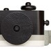 Special Collection - Black & White Striped Wooden Toy Camera