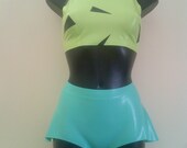 Pebble Flintstone Inspired Rubber Latex Outfit