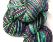 Final Frontier on Glitz- Hand Dyed Sock Yarn