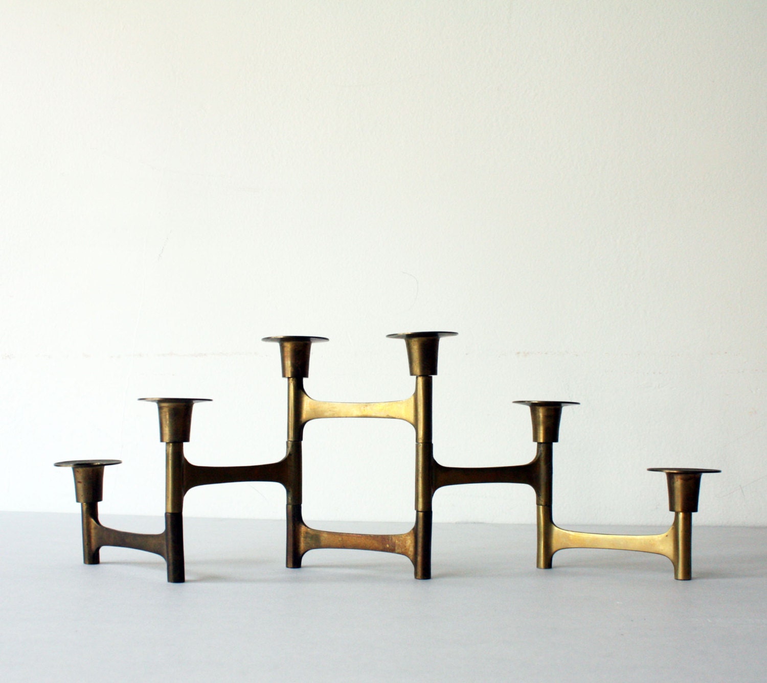 1970s Brass Candlabra