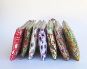 custom bridesmaid gifts etsy, 7 personalized clutches, bright colour purses, MADE TO ORDER by mamableudesigns on etsy