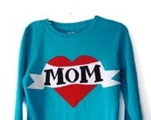Mothers Day Girls Shirt I Heart Mom Tattoo Inspired Size 6 by TrashN2Tees - TNTees