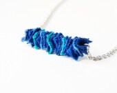 Unique Necklace Eco Friendly Jewelry Ocean Blue by TrashN2Tees