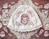 Antique lolita - set of iron-on transfers for dolls clothes