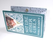 Book Clutch Purse made from Vintage Book in Teal Blue