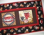 Coffee Table Runner or Wall Art quilted  fabric from Timeless Treasures and Exclusively Quilters